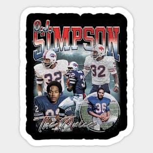 O.J. Simpson The Juice Sticker